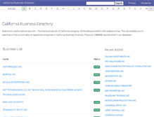 Tablet Screenshot of californiabusiness.info